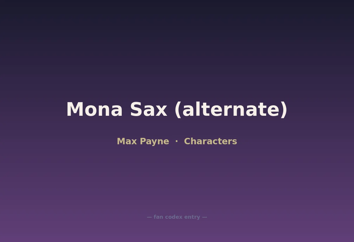 Mona Sax (alternate)