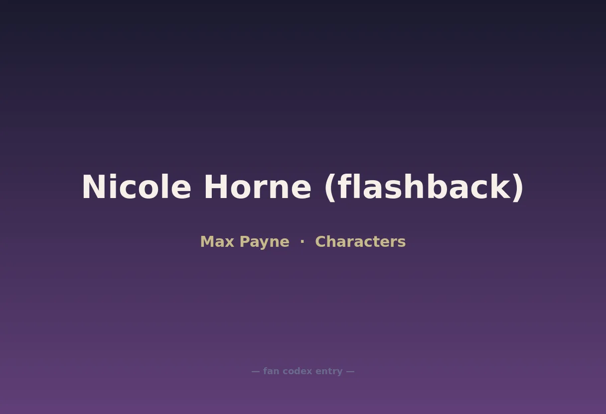 Nicole Horne (flashback)