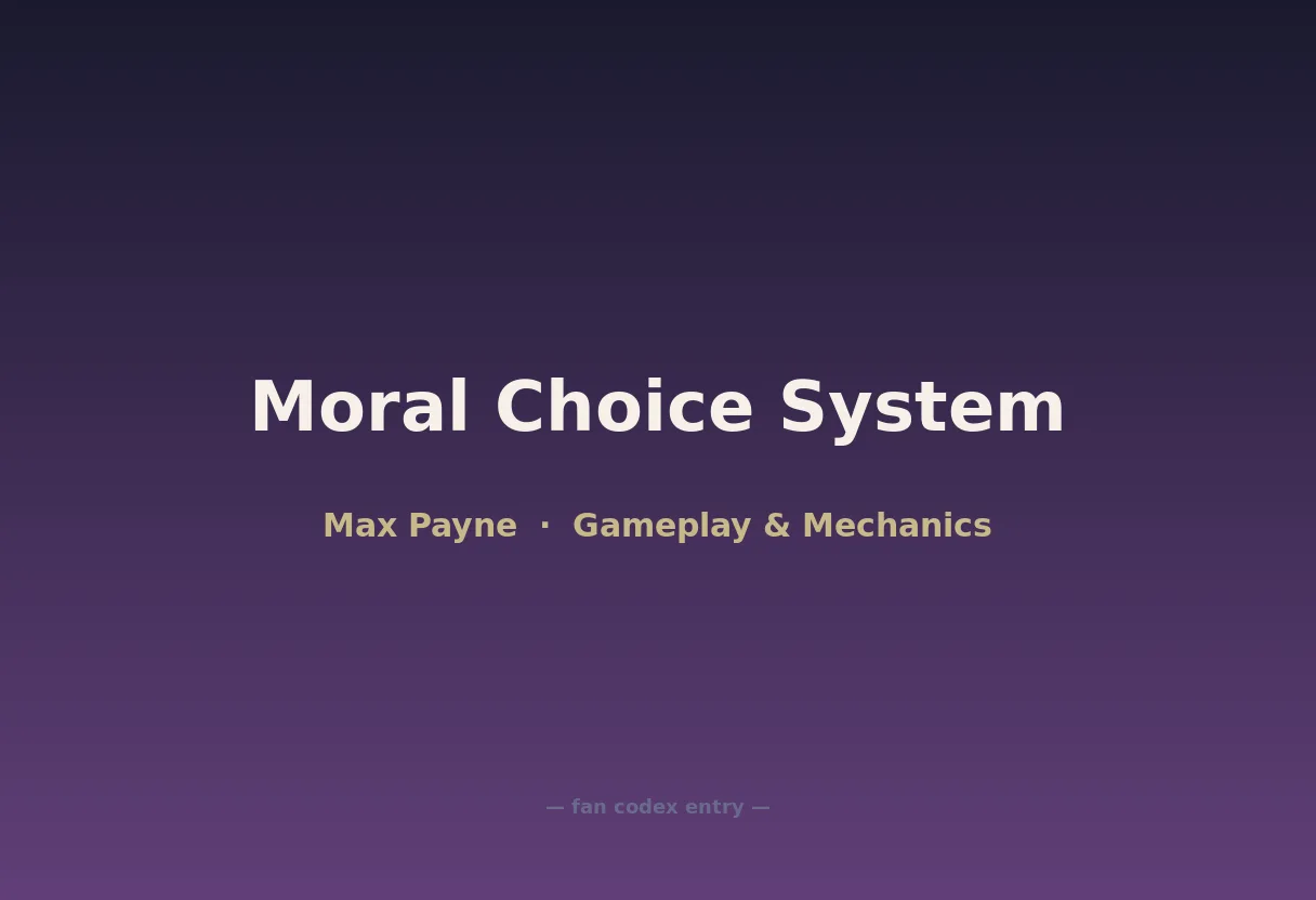 Moral Choice System