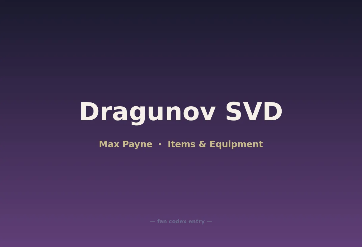 Dragunov SVD