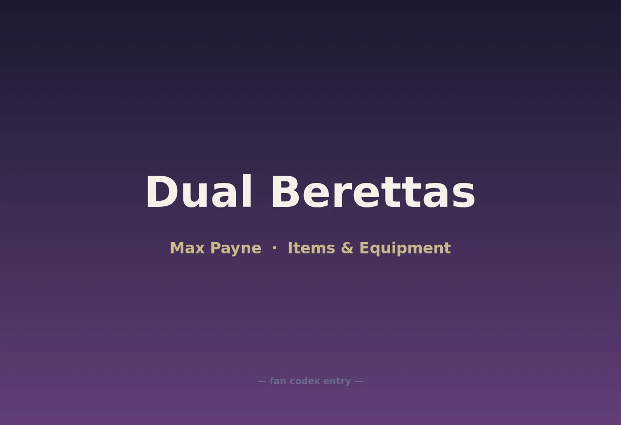 Dual Berettas