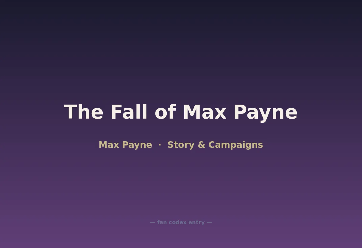 The Fall of Max Payne