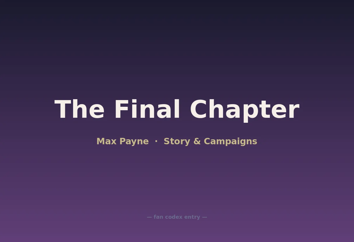 The Final Chapter
